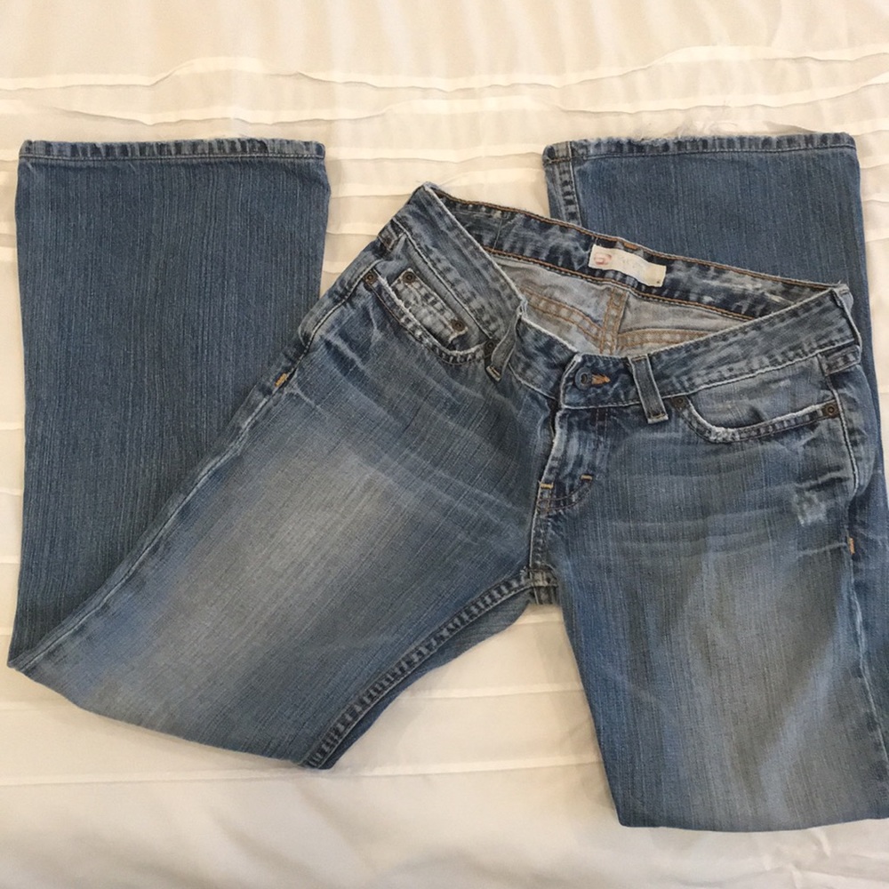 BKE Light Blue Flare Jeans - Wide Leg